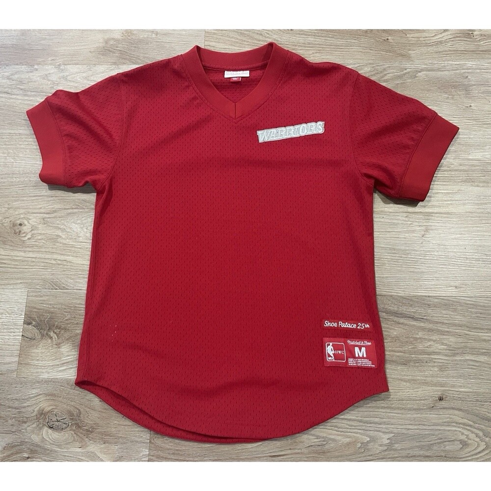 Mitchell & Ness Golden State Warriors Red Shoe Palace 25 NBA Jersey Men’s Medium